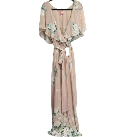 Show Me Your MuMu Cream Embellished Maxi Gown - Picture 3 of 4